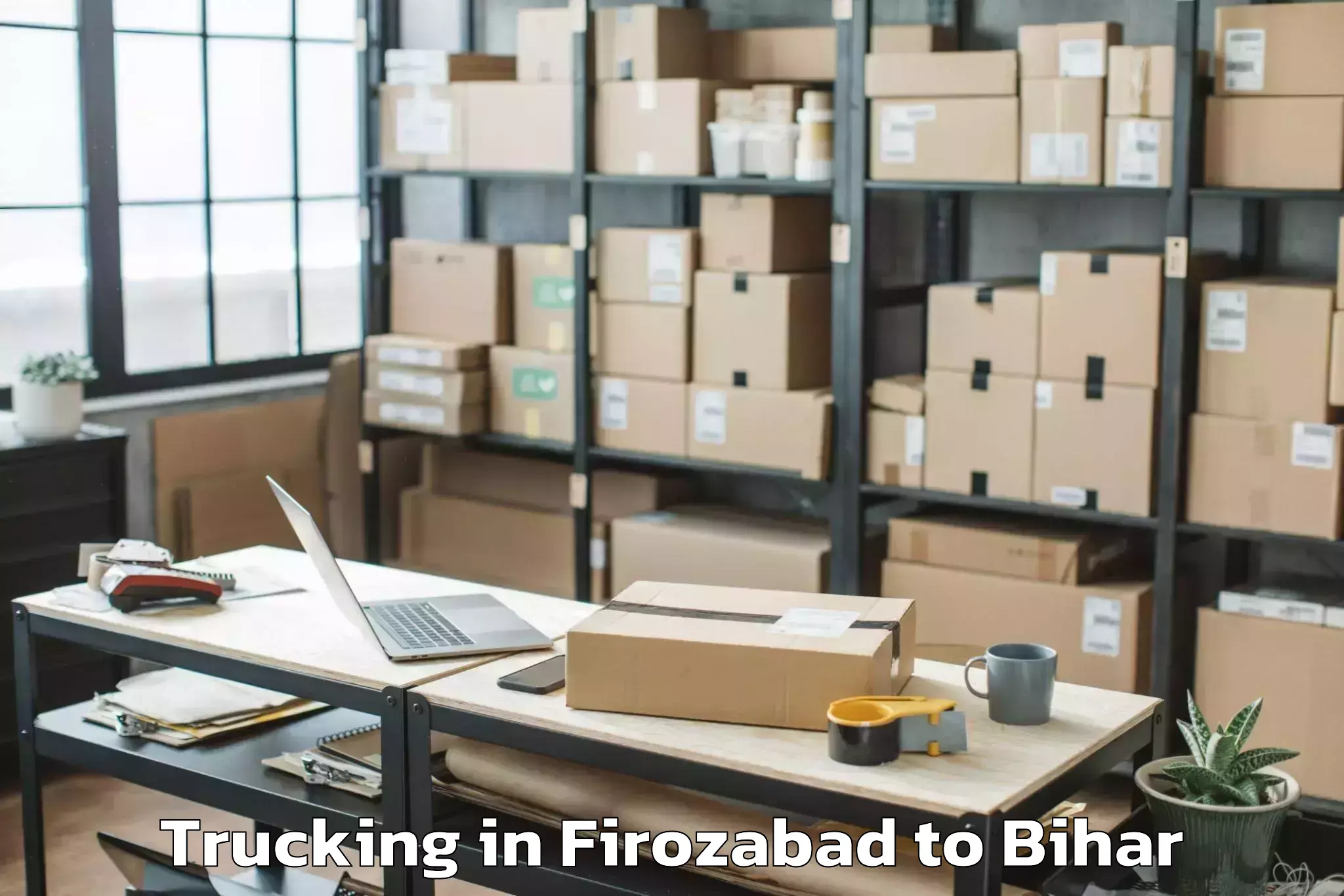 Book Firozabad to Saharsa Trucking